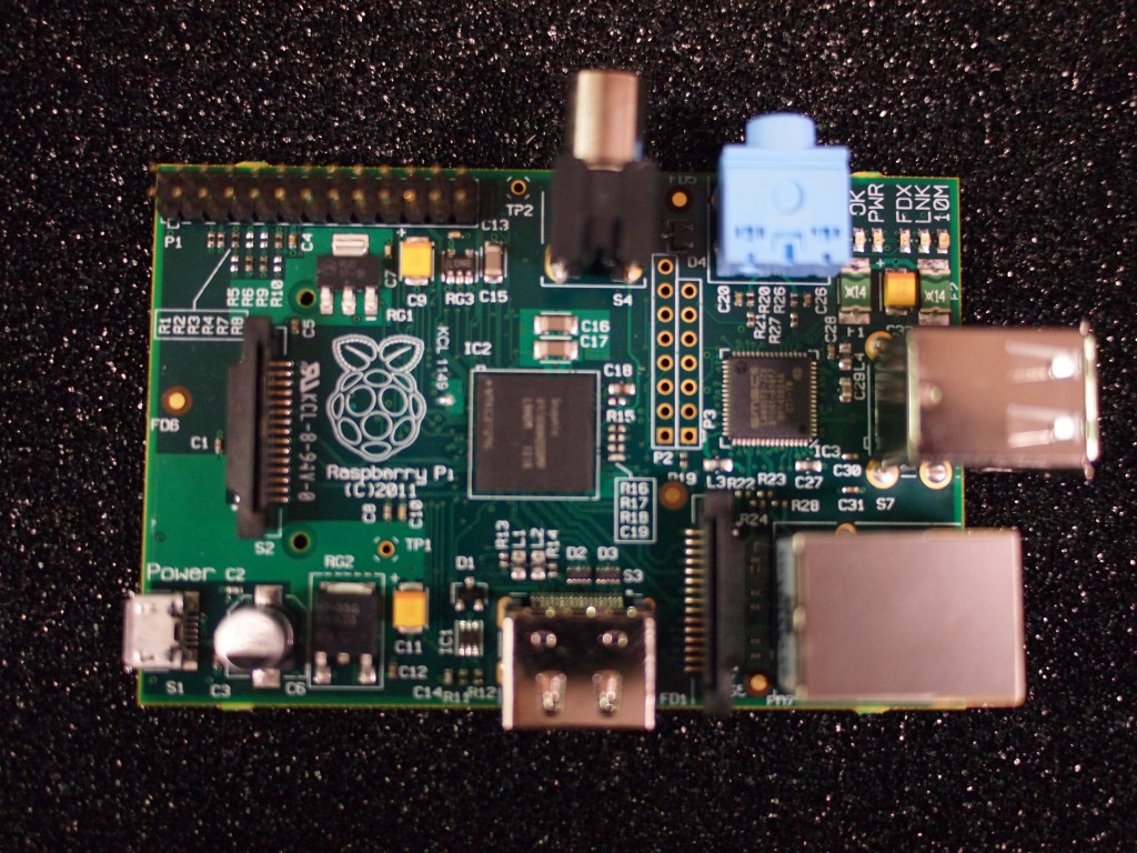 A photograph of the Raspberry Pi