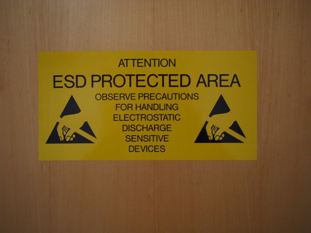 Attention ESD Protected area
