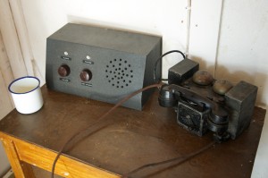 Mug, speakers, field telephone