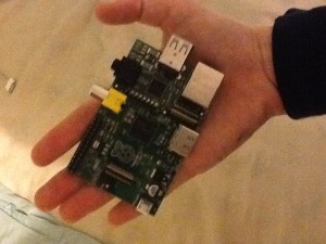 Raspberry Pi in hand