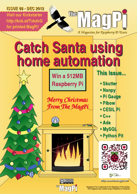 MagPi cover, Dec 2012