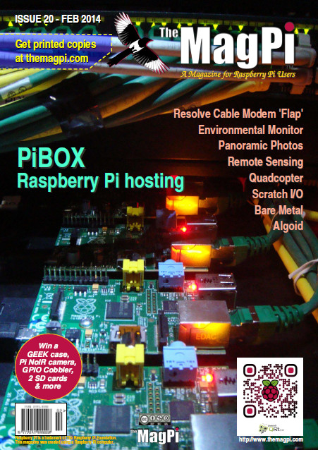 Cover of Magpi magazine issue 20