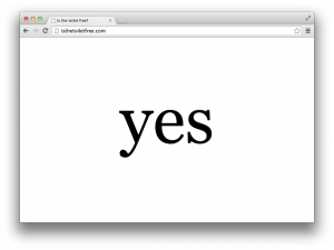 isthetoiletfreewebpage