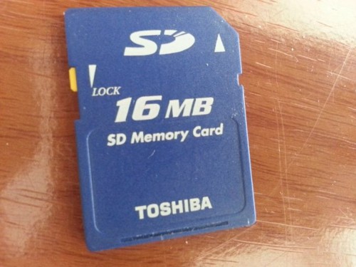 16MB SD card