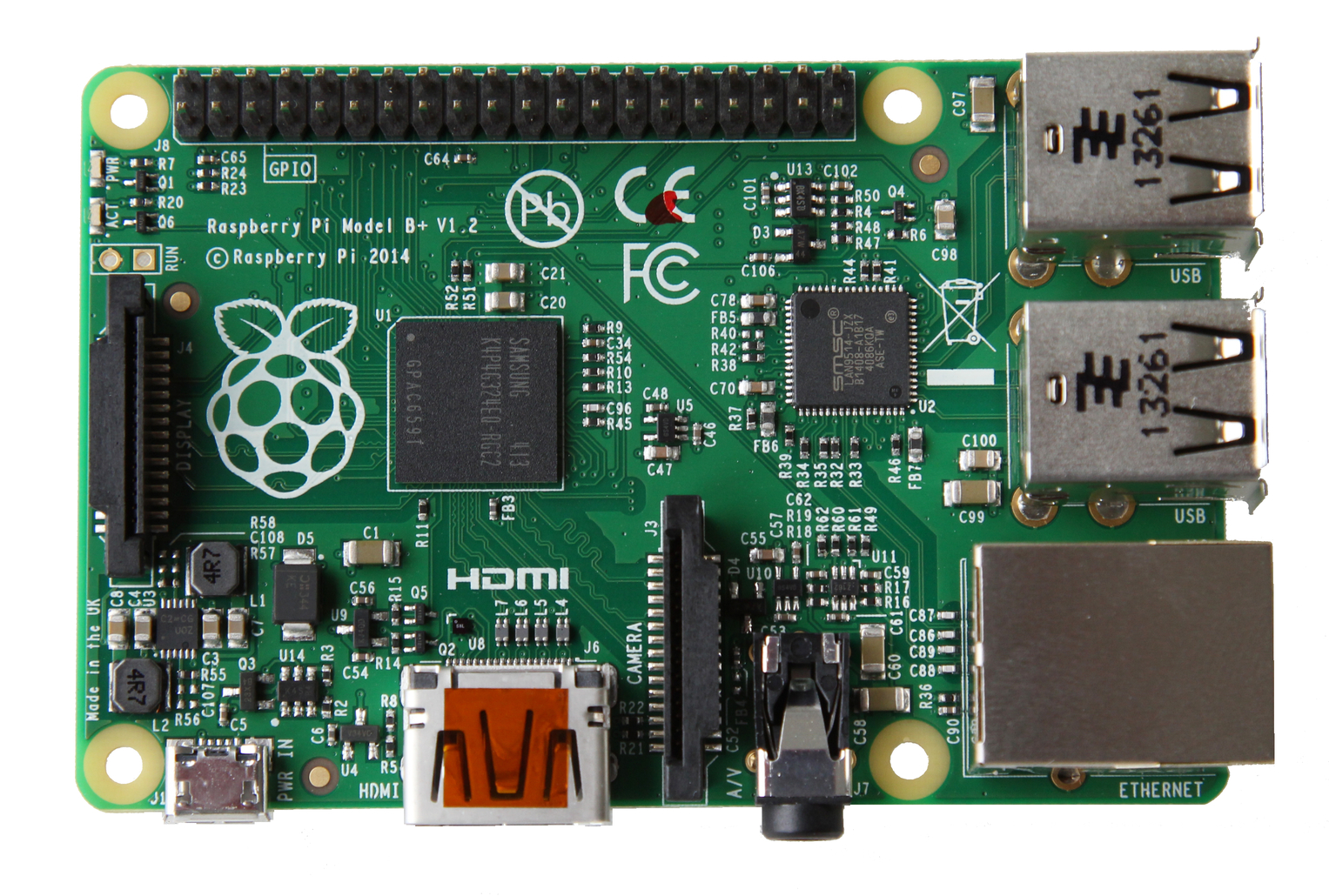 RTL-SDR dongle prototype with the relevant integrated components