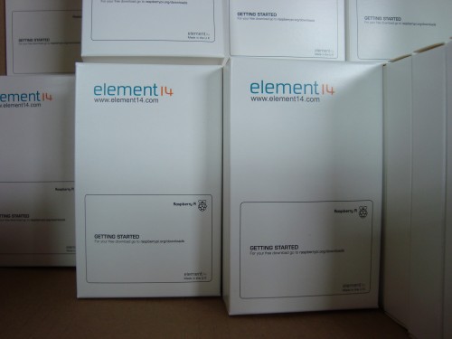Packaged units, ready to ship to element14