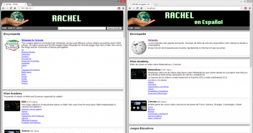 RACHEL is accessed via a web browser