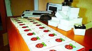 Raspberry Pis and accessories to equip the new lab