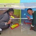 Students helped to prepare the room