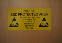 Attention ESD Protected area