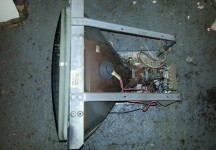 Insides of CRT monitor
