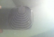 circles on a greyscale display