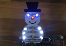 Prototype of SnowPi, the GPIO snowman for Raspberry Pi