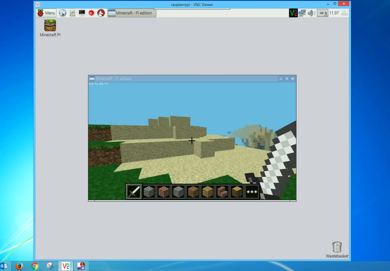 Minecraft Pi (and more) over VNC Raspberry Pi