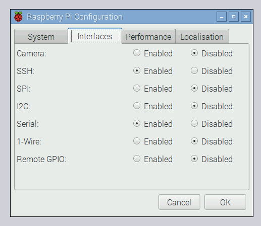 Performance interface. Raspbian настройка SSH. Raspberry config. Jshrhrhjomj rcgui.