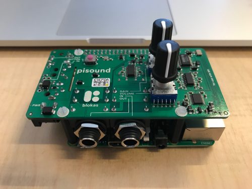 Raspberry Pi with pisound attached