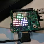 Julia language logo on the Sense HAT LED array