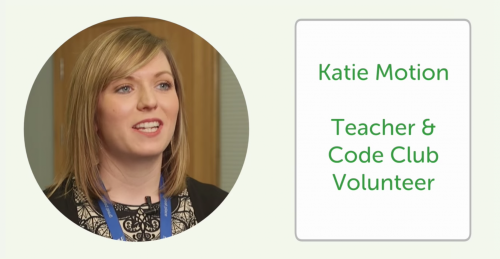 Katie Motion Code Club Scotland Raspberry Pi