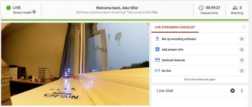 YouTube live-streaming Docker Raspberry Pi