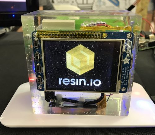 Resin.io in resin epoxy-encased Raspberry Pi