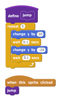 Custom 'jump' block on Scratch 2.0