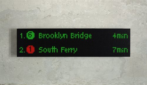 NYC Train Sign Raspberry Pi