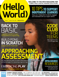 The front cover of Hello World Issue 3 - Raspberry Pi books