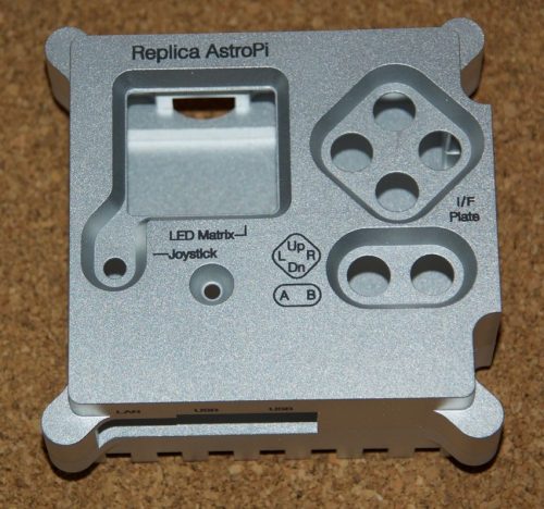 Lasered Astro Pi case replica by Tim Rowledge