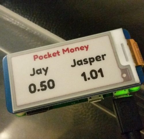 Raspberry Pi E Ink Monzo Display