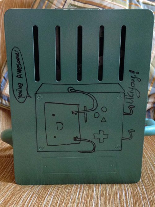 BMO's back panel - Raspberry Pi BMO Laura Herzberg Bob Herzberg