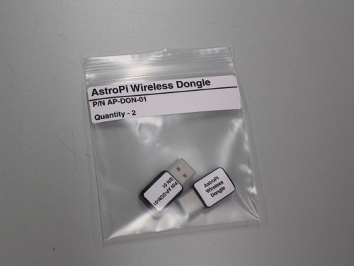 Wireless dongle in bag — Astro Pi upgrades