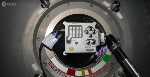 One of the Astro Pi computers aboard the International Space Station