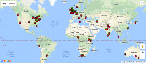 Raspberry Jam Big Birthday Weekend 2018 event map