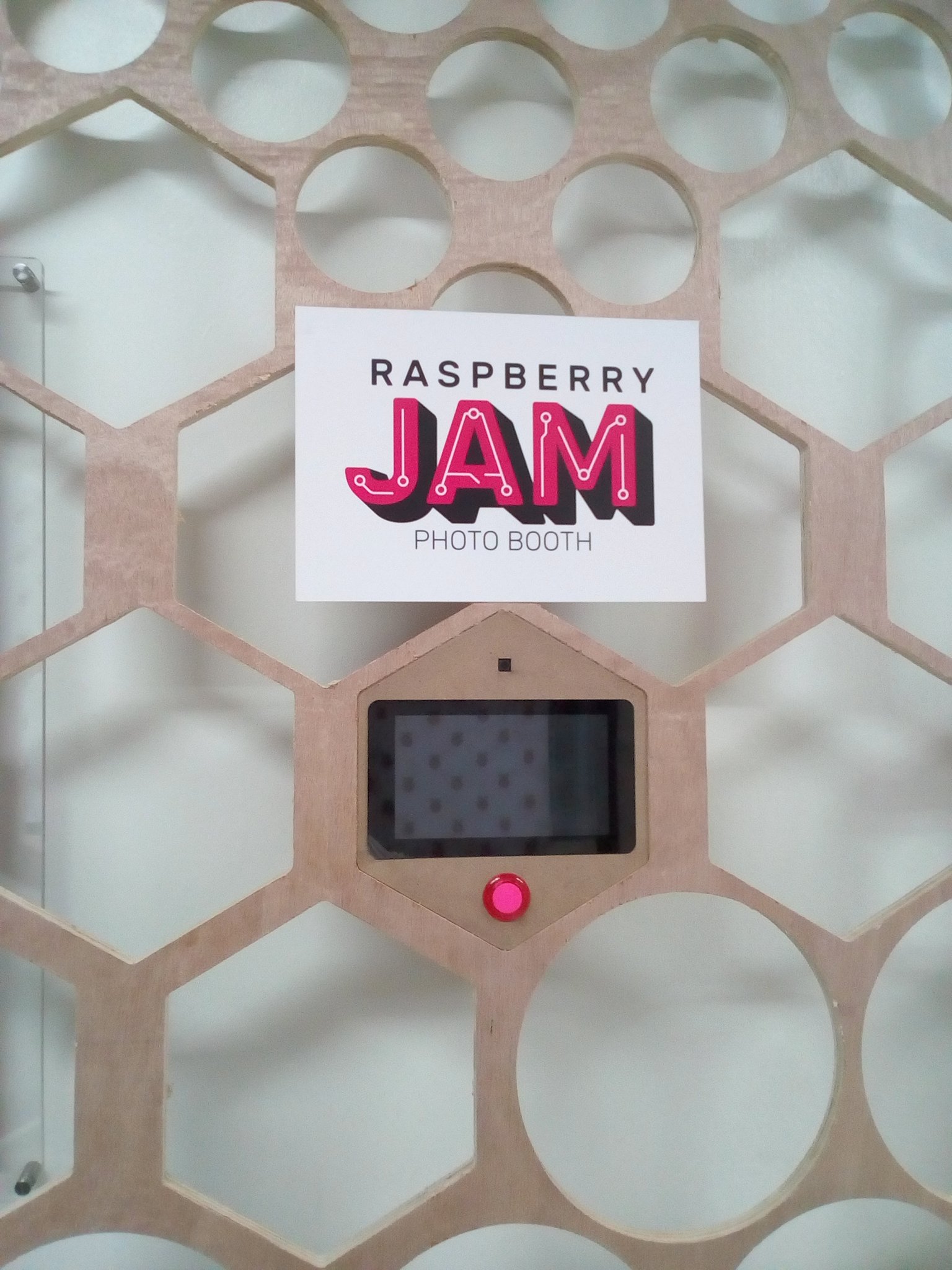 A Raspberry Pi-based photobooth created for last years Raspberry Jam Big Birthday Weekend