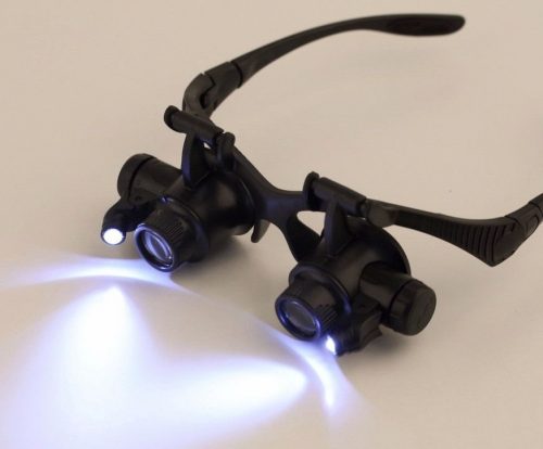 Magnification glasses, before modification and addition of Raspberry Pi