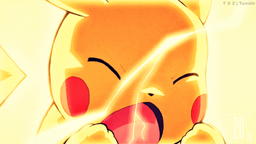 An animated GIF of Pickachu the Pokemon