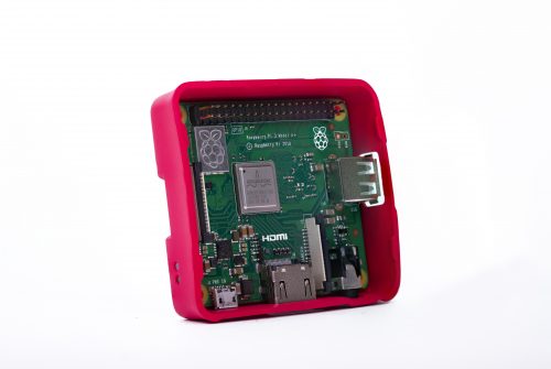 Raspberry Pi 3 Model A+ in case without lid