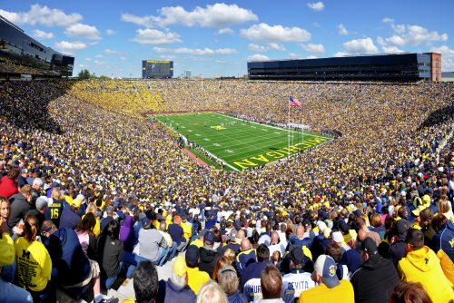 The Big House stadium in Michigan