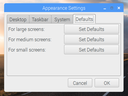 Raspbian update screenshot