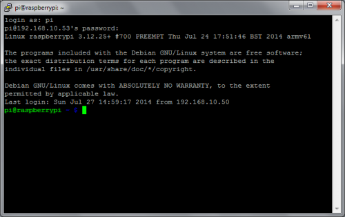 SSH in terminal