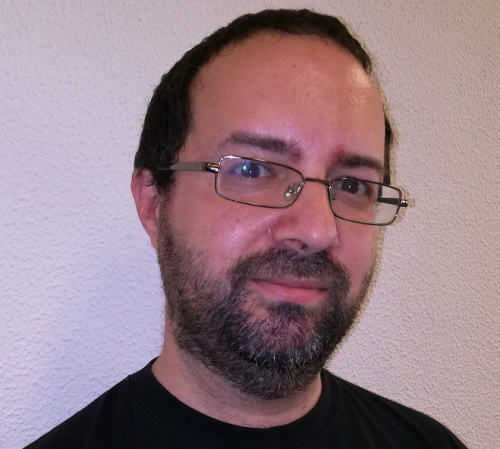A man wearing glasses