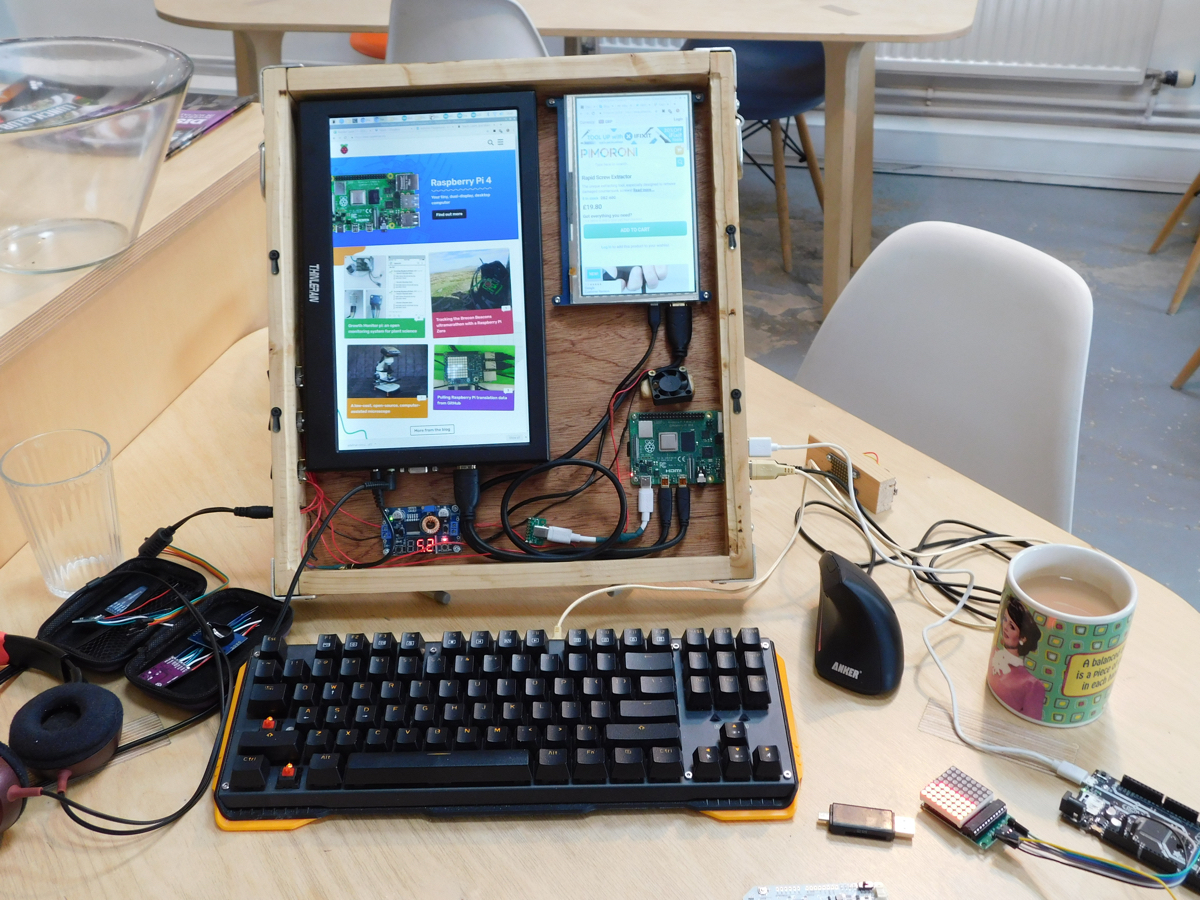 Portable Raspberry Pi 4 Computer Hackspace Magazine 24