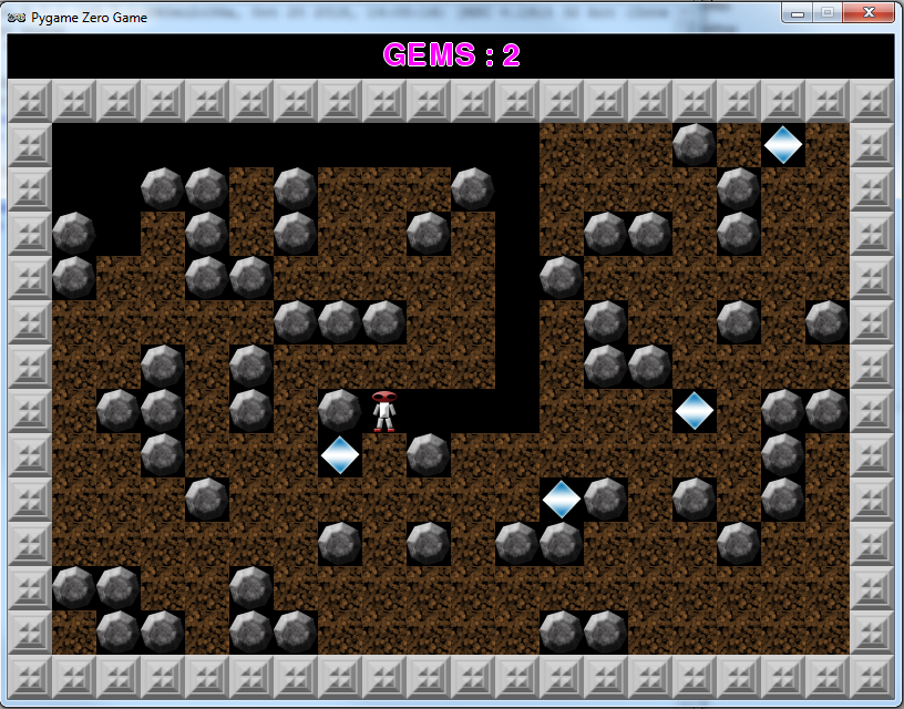 Code a Boulder Dash mining game