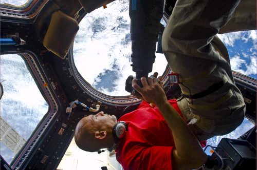 ESA astronaut Luca Parmitano aboard the International Space Station