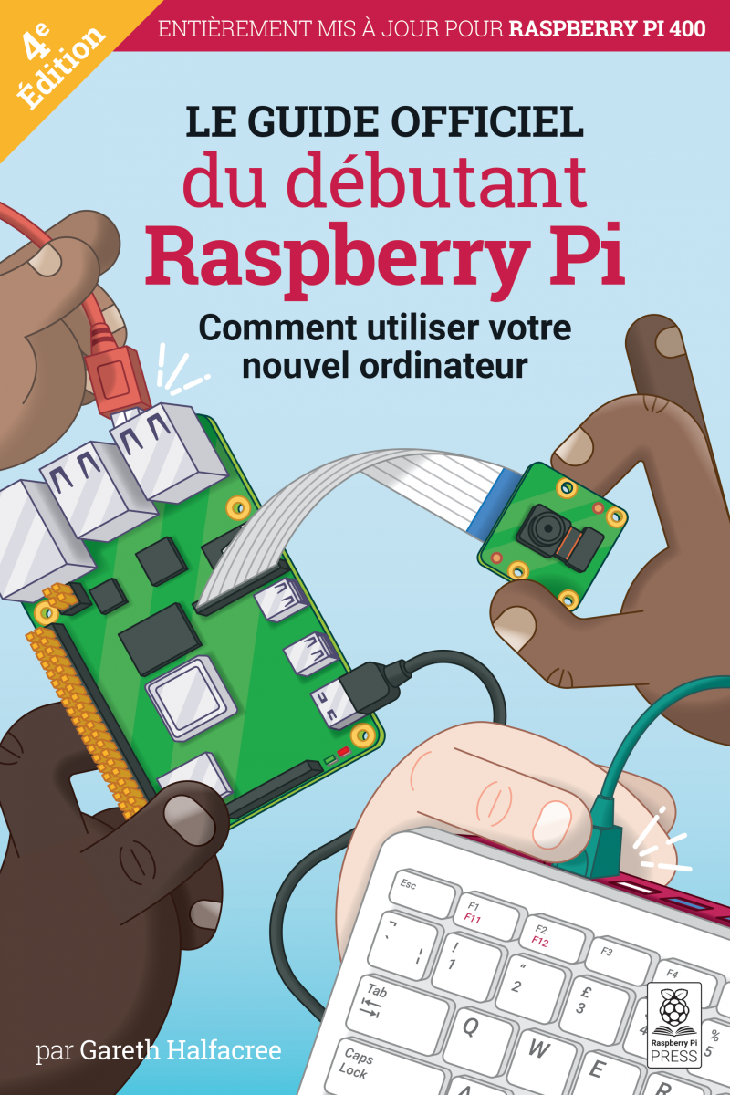 The cover of Raspberry Pi Beginner's Guide French edition