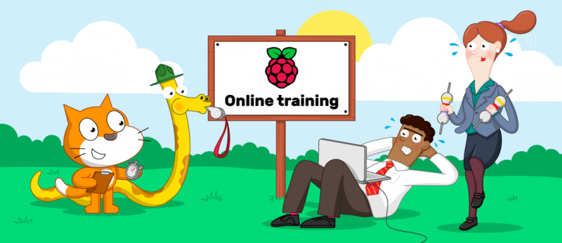 An illustration of a bootcamp for computing teachers