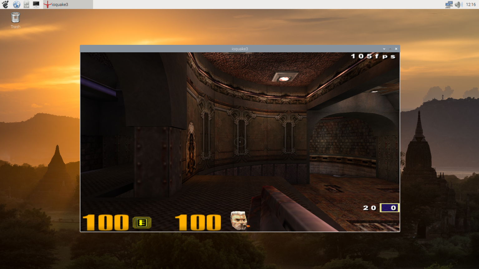 vkQuake3 บนบอร์ด Raspberry Pi 4
