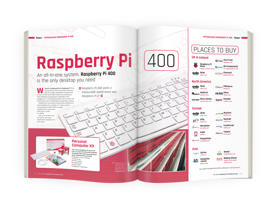 New book The Official Raspberry Pi Handbook 2021 Raspberry Pi