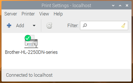 The new Printer Settings dialog