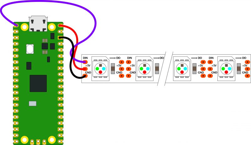 Neopixel Dithering With Pico Raspberry Pi 5507